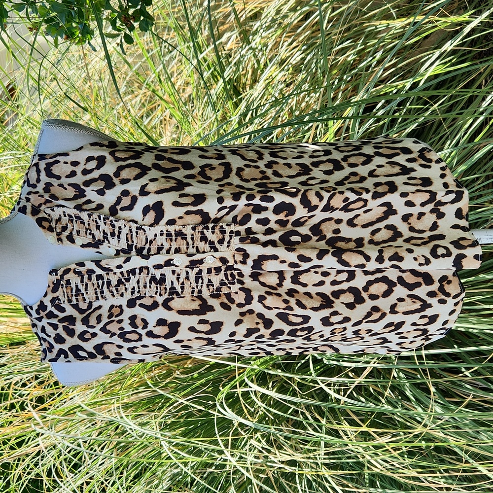 Loft Animal Print Top SP NWT
